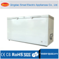 546L Large Capacity White Double Door Ice Cream Chest Freezer